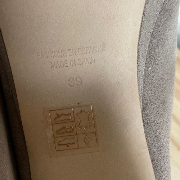 Free people peep toe block heel taupe suede pri t. Mike’s - Picture 5 of 14